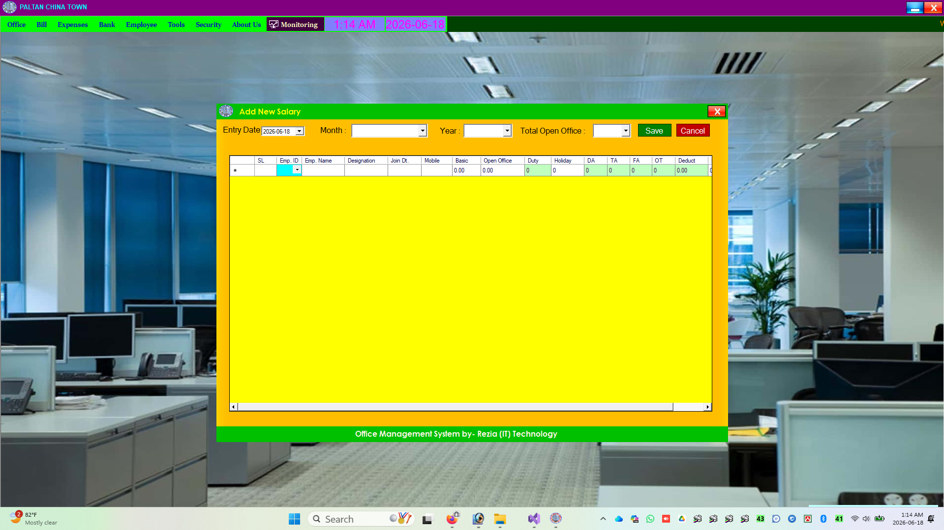 office management system demo